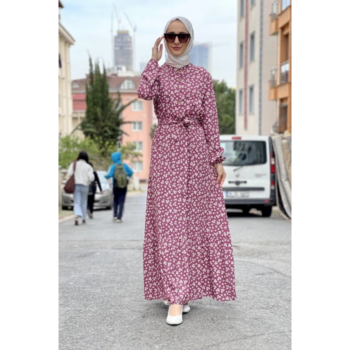 Moda Çizgi Tesettür Elbise