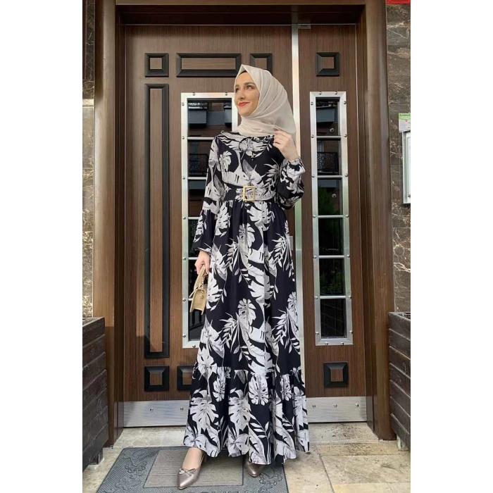 Moda Çizgi Tesettür Elbise