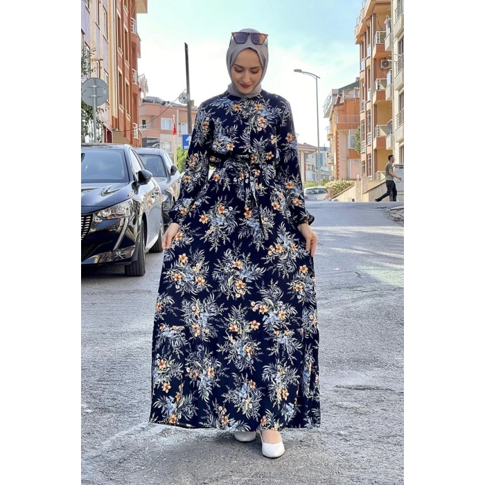 Moda Çizgi Tesettür Elbise