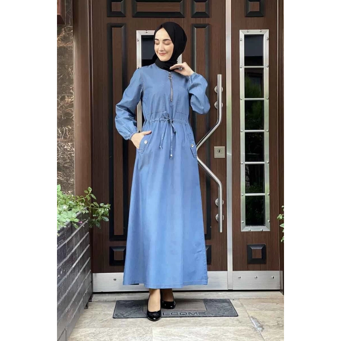 Moda Çizgi Tesettür Elbise