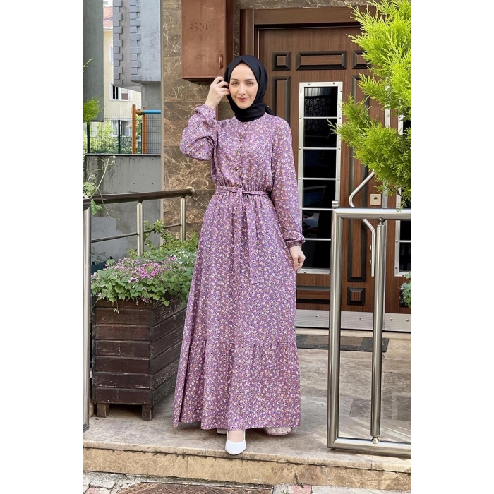 Moda Çizgi Tesettür Elbise