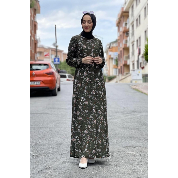 Moda Çizgi Tesettür Elbise