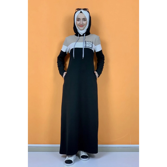 Moda Çizgi Tesettür Elbise