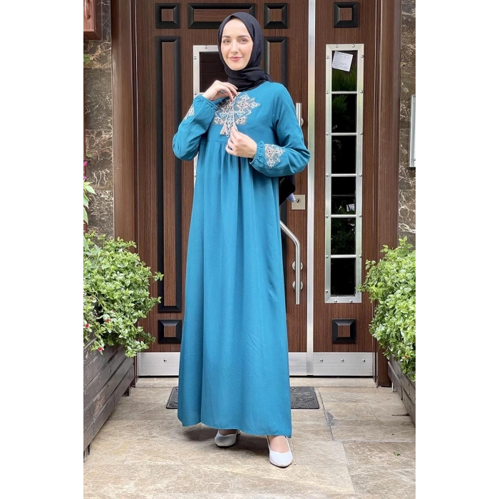 Moda Çizgi Tesettür Elbise