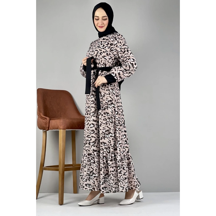 Moda Çizgi Tesettür Elbise