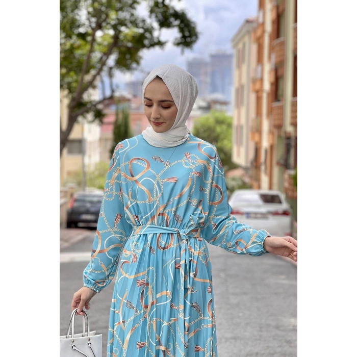 Moda Çizgi Tesettür Elbise