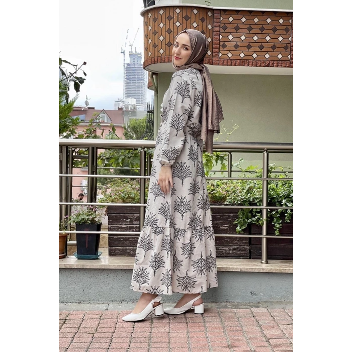 Moda Çizgi Tesettür Elbise