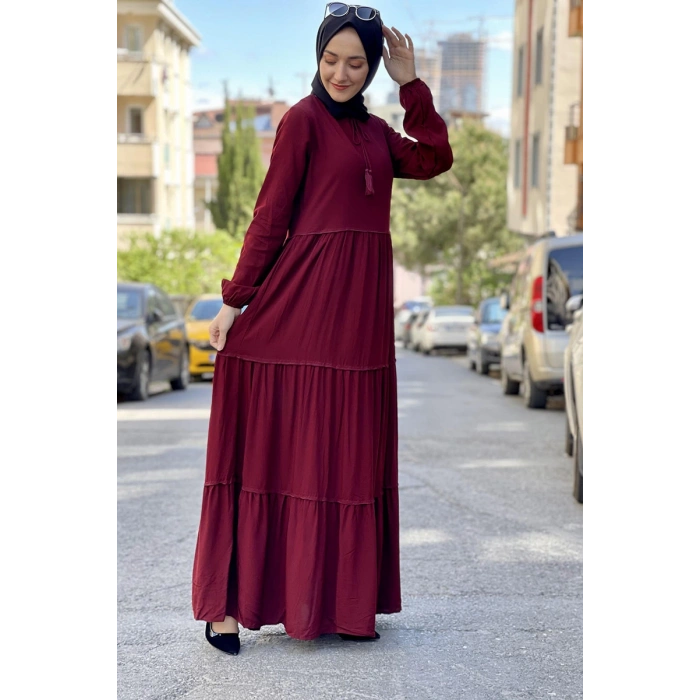 Moda Çizgi Tesettür Elbise