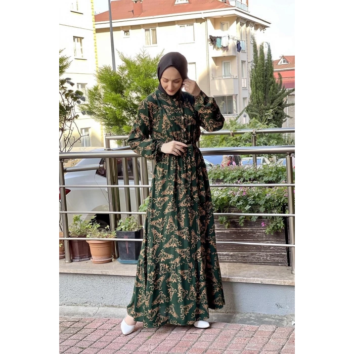 Moda Çizgi Tesettür Elbise