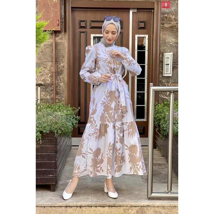 Moda Çizgi Tesettür Elbise