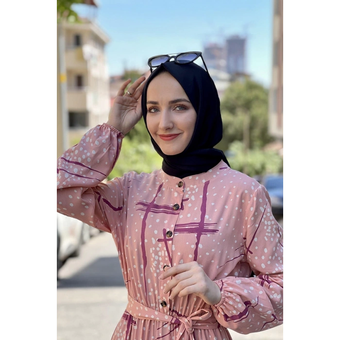 Moda Çizgi Tesettür Elbise