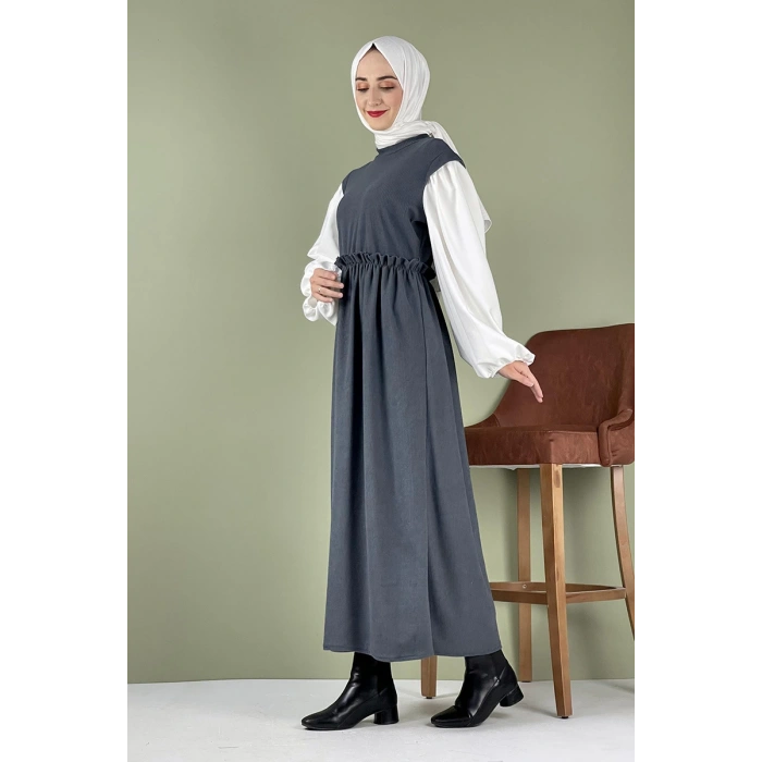 Moda Çizgi Tesettür Elbise