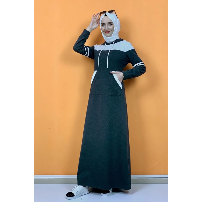 Moda Çizgi Tesettür Elbise