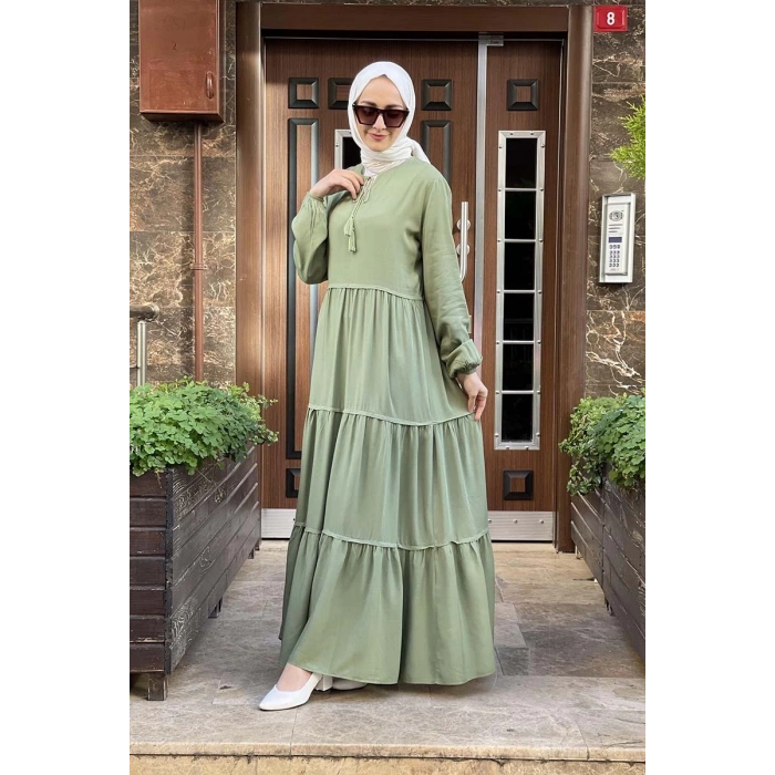 Moda Çizgi Tesettür Elbise