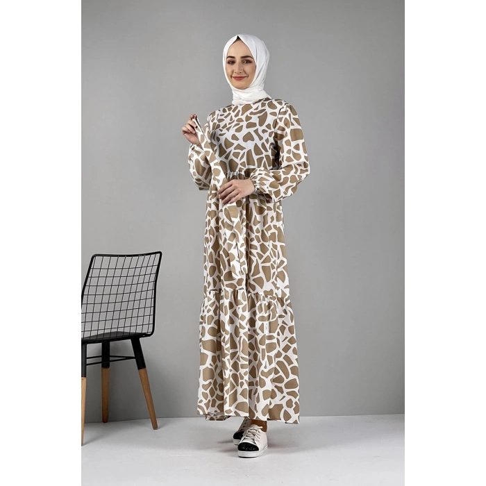 Moda Çizgi Tesettür Elbise