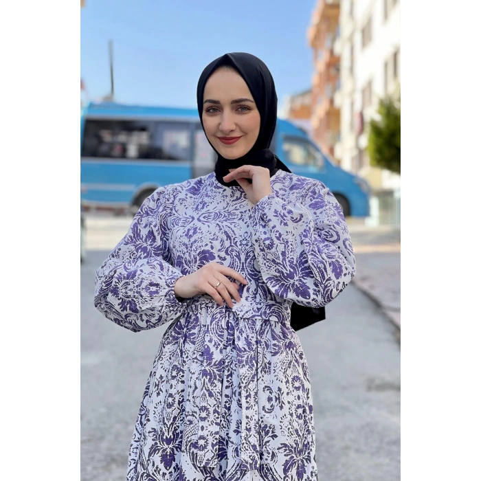 Moda Çizgi Tesettür Elbise