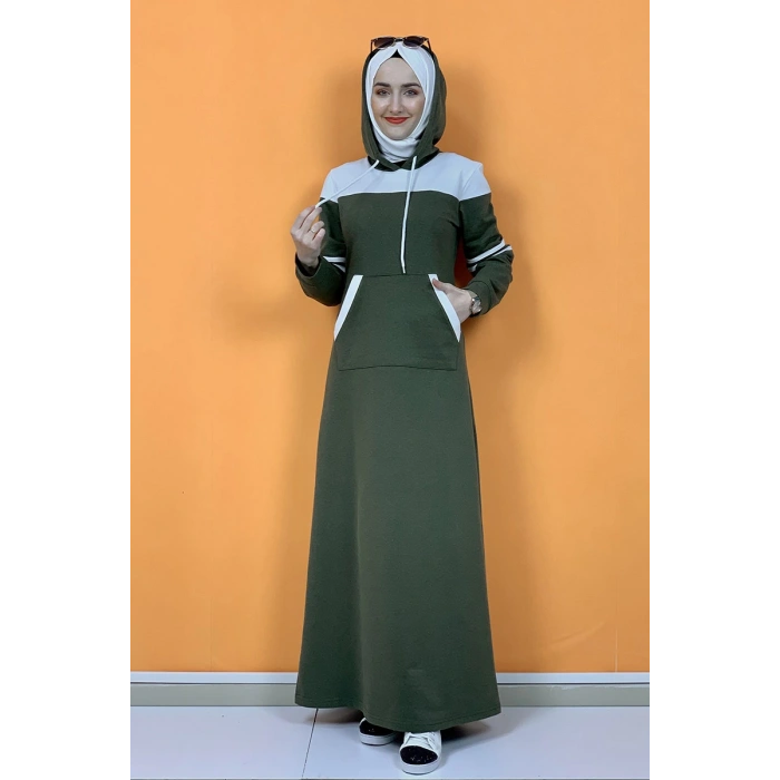 Moda Çizgi Tesettür Elbise