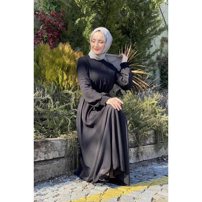Moda Çizgi Tesettür Elbise