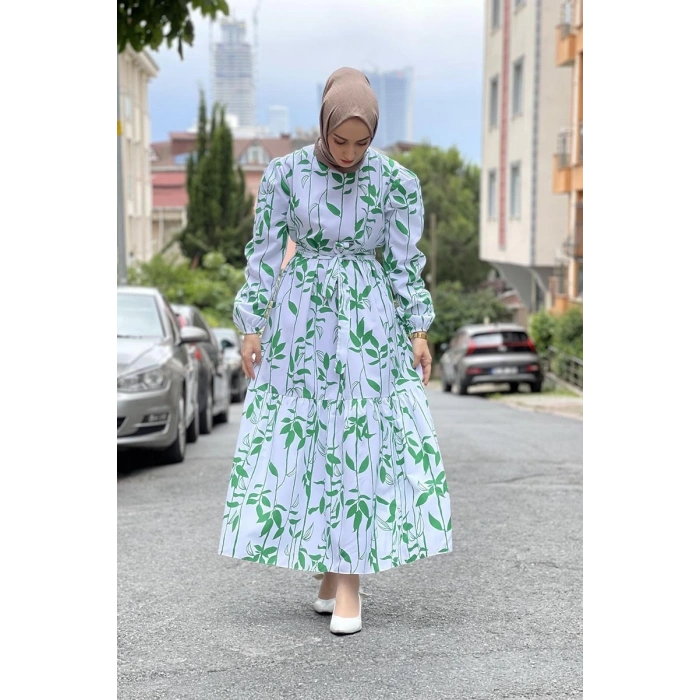 Moda Çizgi Tesettür Elbise