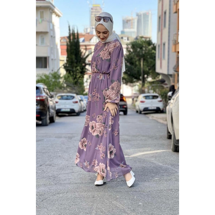 Moda Çizgi Tesettür Elbise