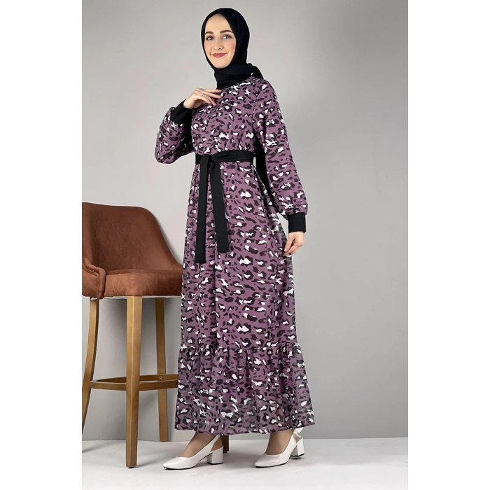 Moda Çizgi Tesettür Elbise