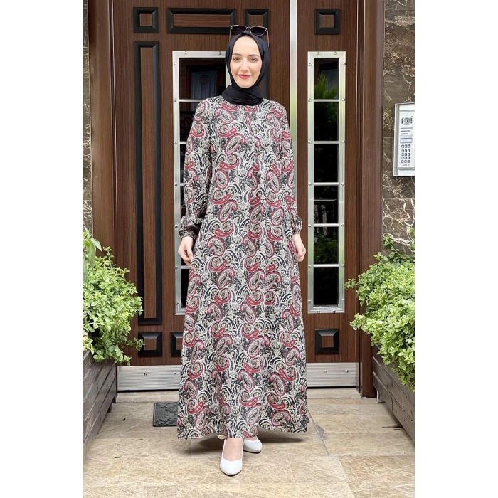 Moda Çizgi Tesettür Elbise