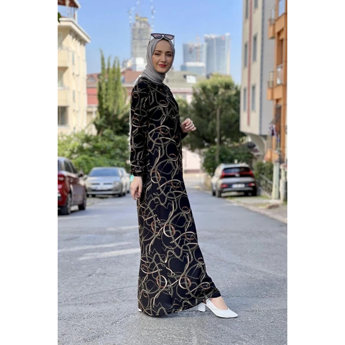 Moda Çizgi Tesettür Elbise