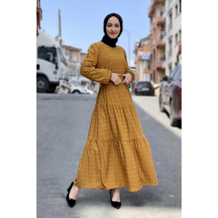 Moda Çizgi Tesettür Elbise