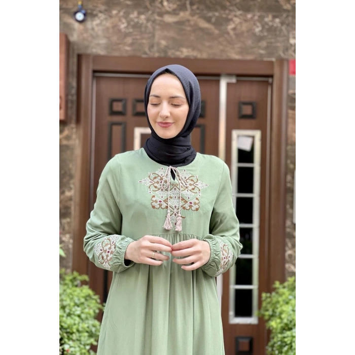 Moda Çizgi Tesettür Elbise