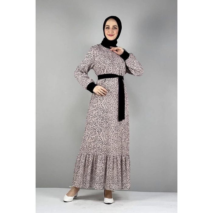 Moda Çizgi Tesettür Elbise