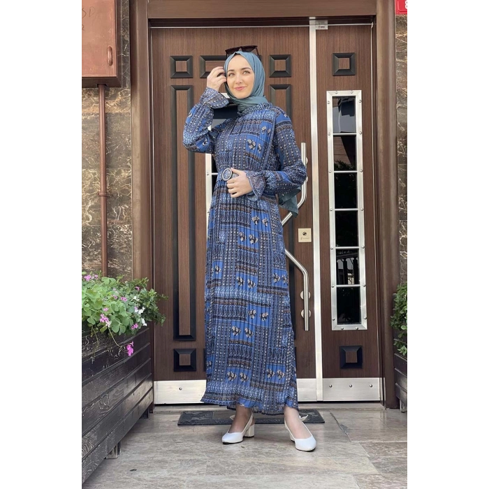 Moda Çizgi Tesettür Elbise