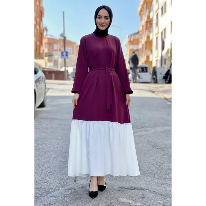 Moda Çizgi Tesettür Elbise