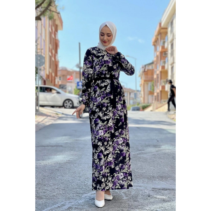 Moda Çizgi Tesettür Elbise
