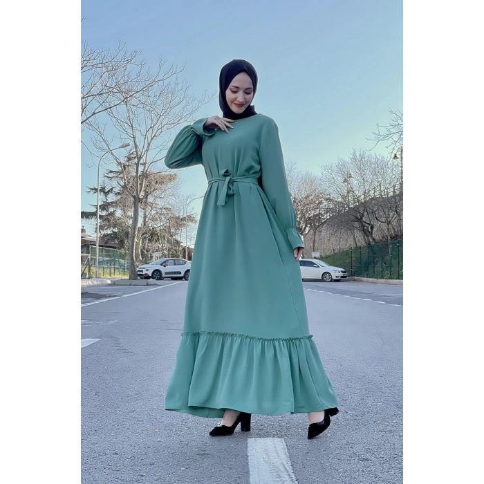 Moda Çizgi Tesettür Elbise