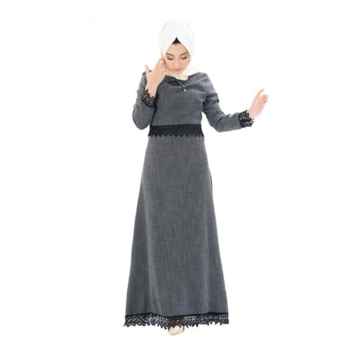 Moda Çizgi Tesettür Elbise