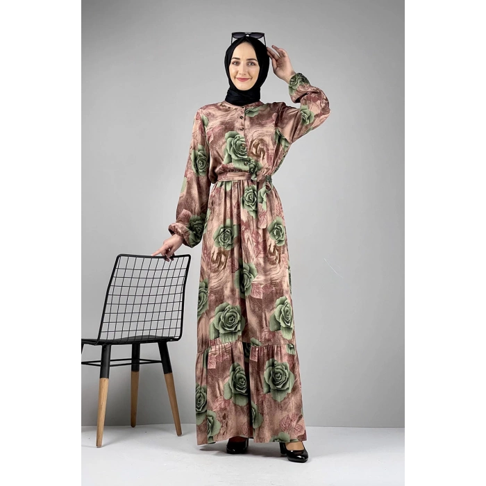 Moda Çizgi Tesettür Elbise