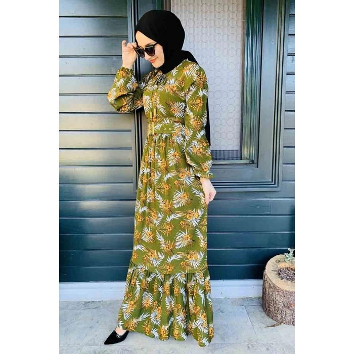 Moda Çizgi Tesettür Elbise