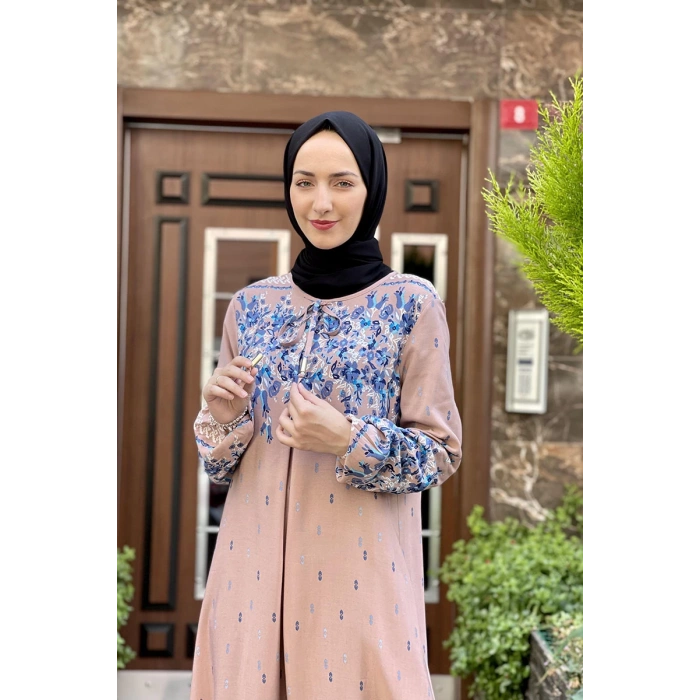 Moda Çizgi Tesettür Elbise