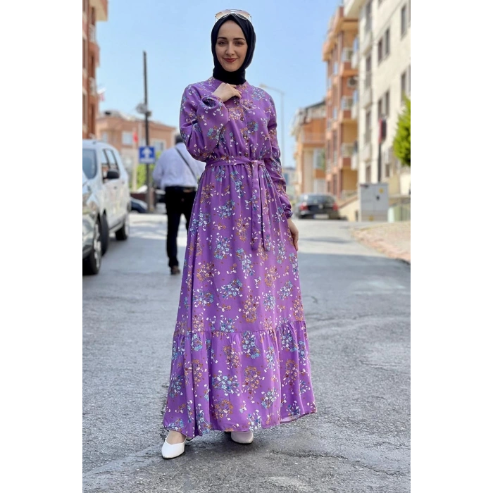 Moda Çizgi Tesettür Elbise