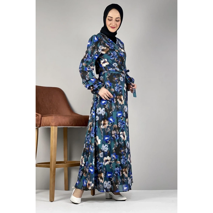 Moda Çizgi Tesettür Elbise