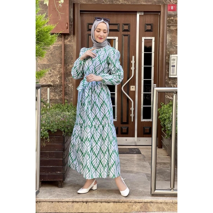 Moda Çizgi Tesettür Elbise