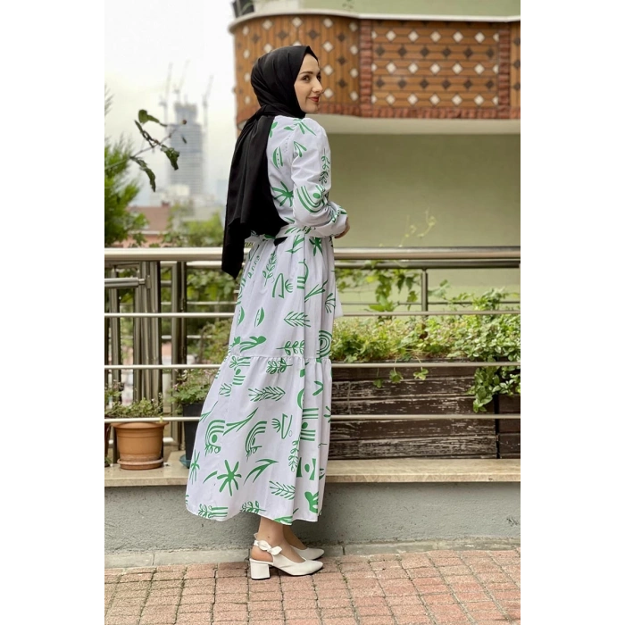 Moda Çizgi Tesettür Elbise