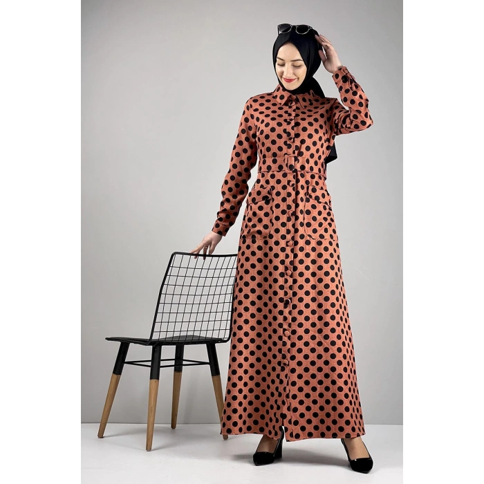 Moda Çizgi Tesettür Elbise