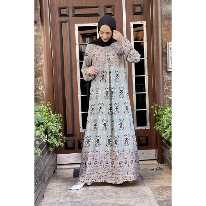 Moda Çizgi Tesettür Elbise