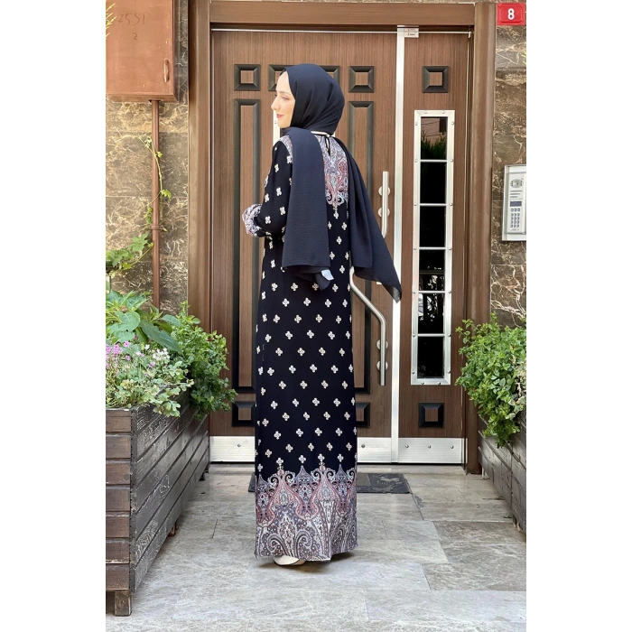 Moda Çizgi Tesettür Elbise