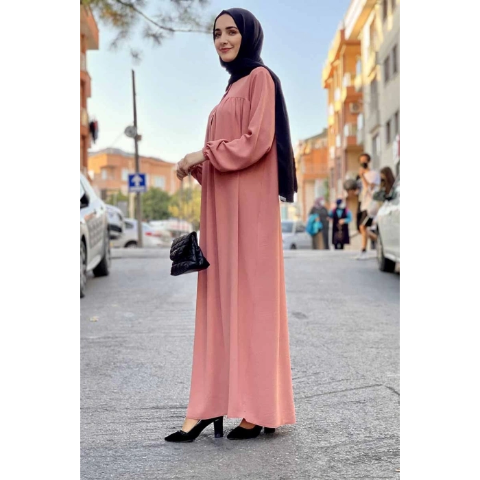 Moda Çizgi Tesettür Elbise