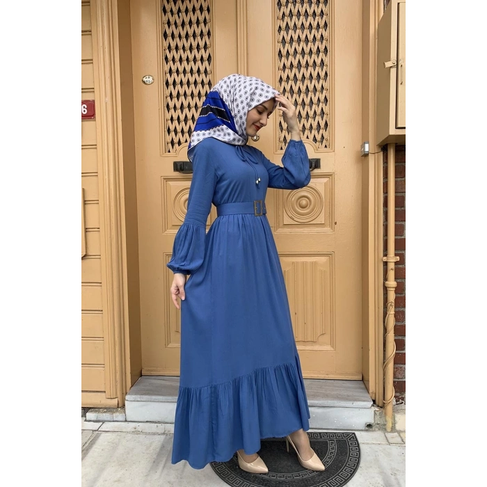 Moda Çizgi Tesettür Elbise