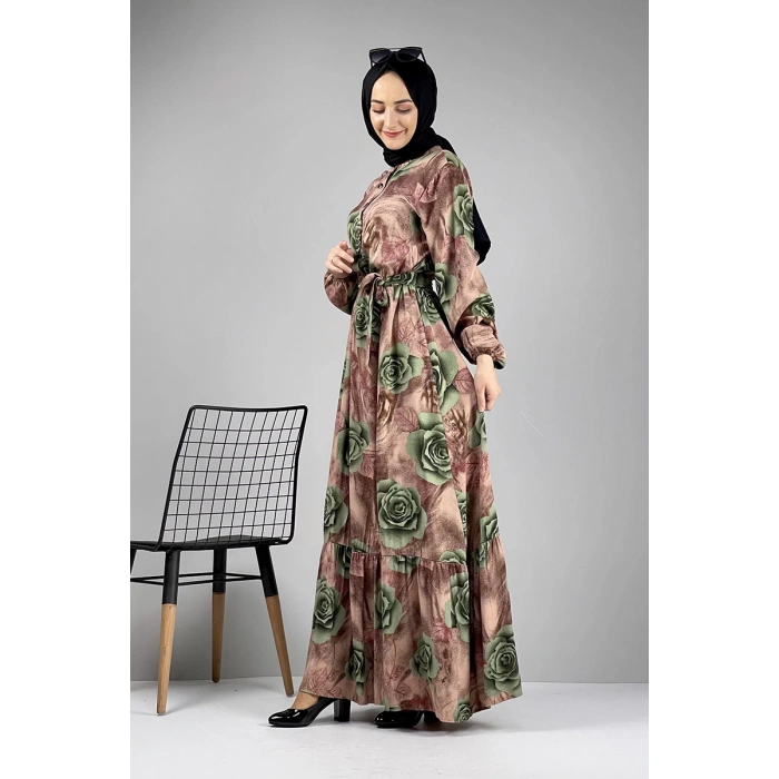 Moda Çizgi Tesettür Elbise