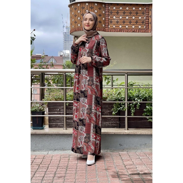 Moda Çizgi Tesettür Elbise