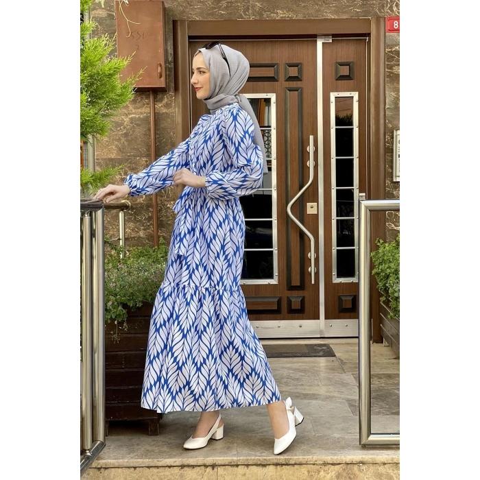 Moda Çizgi Tesettür Elbise